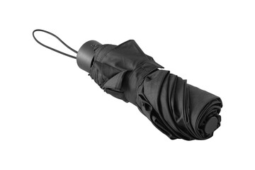 Folding umbrella isolated from background