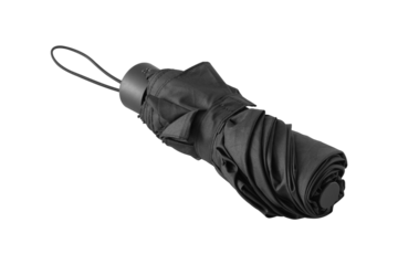 Folding umbrella isolated from background