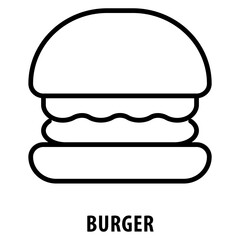 Burger Icon simple and easy to edit for your design elements