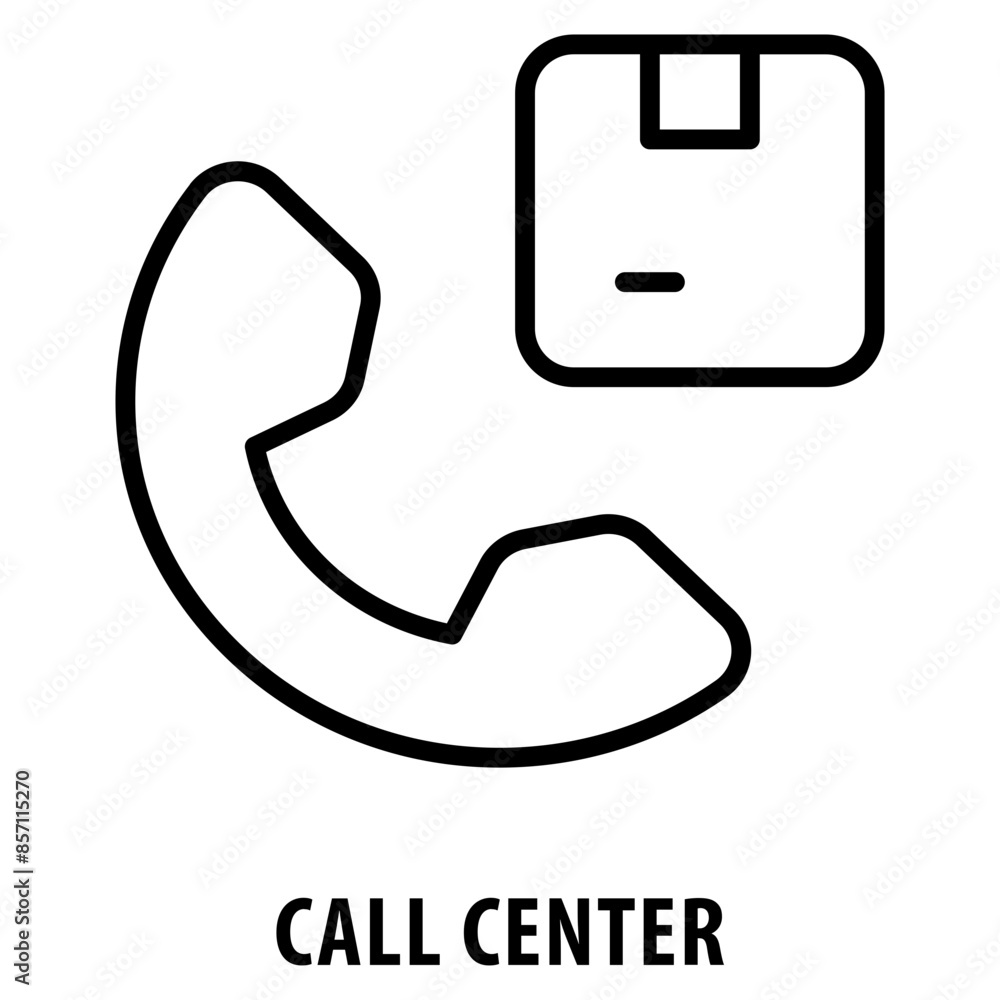 Aufkleber call center icon simple and easy to edit for your design elements