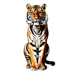 Obraz premium Tiger Sitting 