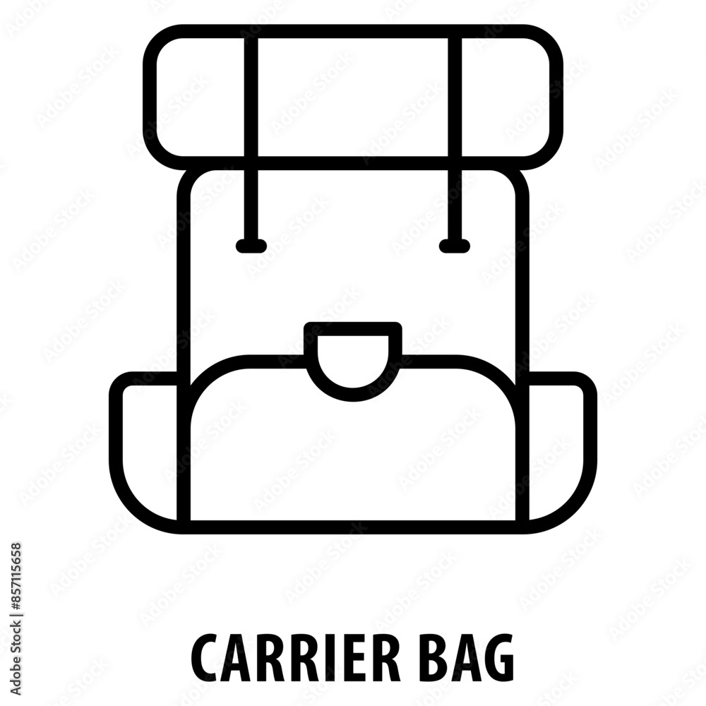 Poster carrier bag icon simple and easy to edit for your design elements