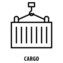 Cargo Icon simple and easy to edit for your design elements