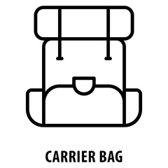 Carrier Bag Icon simple and easy to edit for your design elements