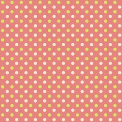 カラフルでかわいいドット柄パターン