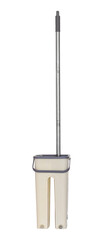 mop and bucket with wringer, isolated from background