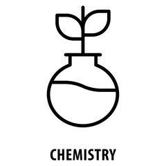 Chemistry Icon simple and easy to edit for your design elements