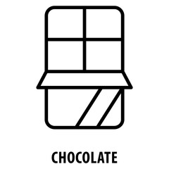 Chocolate Icon simple and easy to edit for your design elements