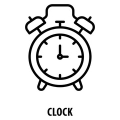 Clock Icon simple and easy to edit for your design elements