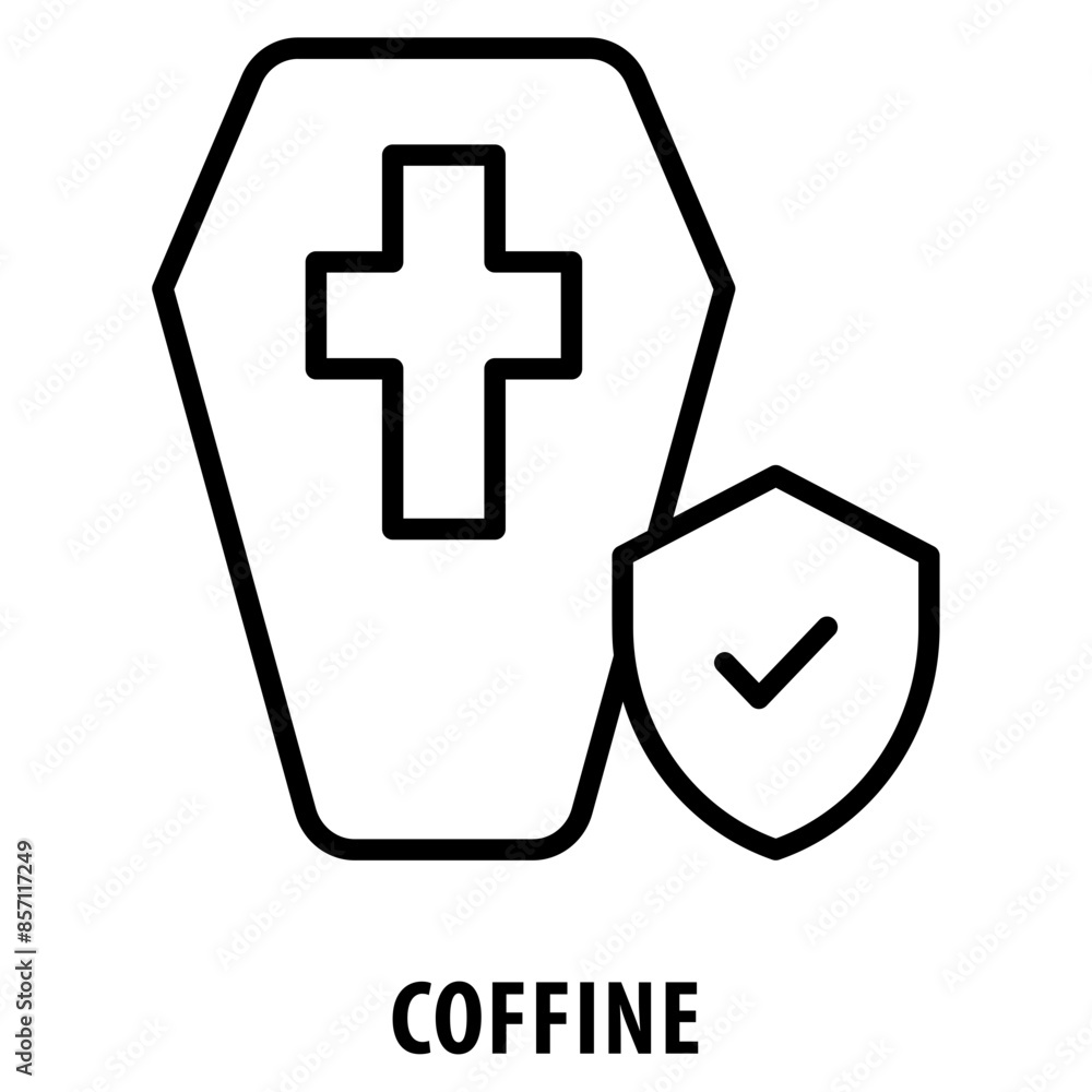 Poster coffine icon simple and easy to edit for your design elements