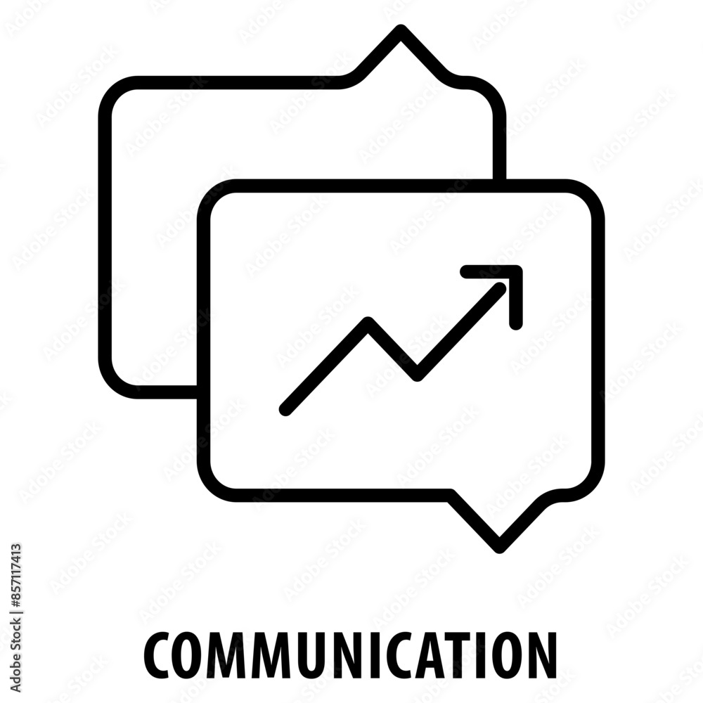 Poster communication icon simple and easy to edit for your design elements