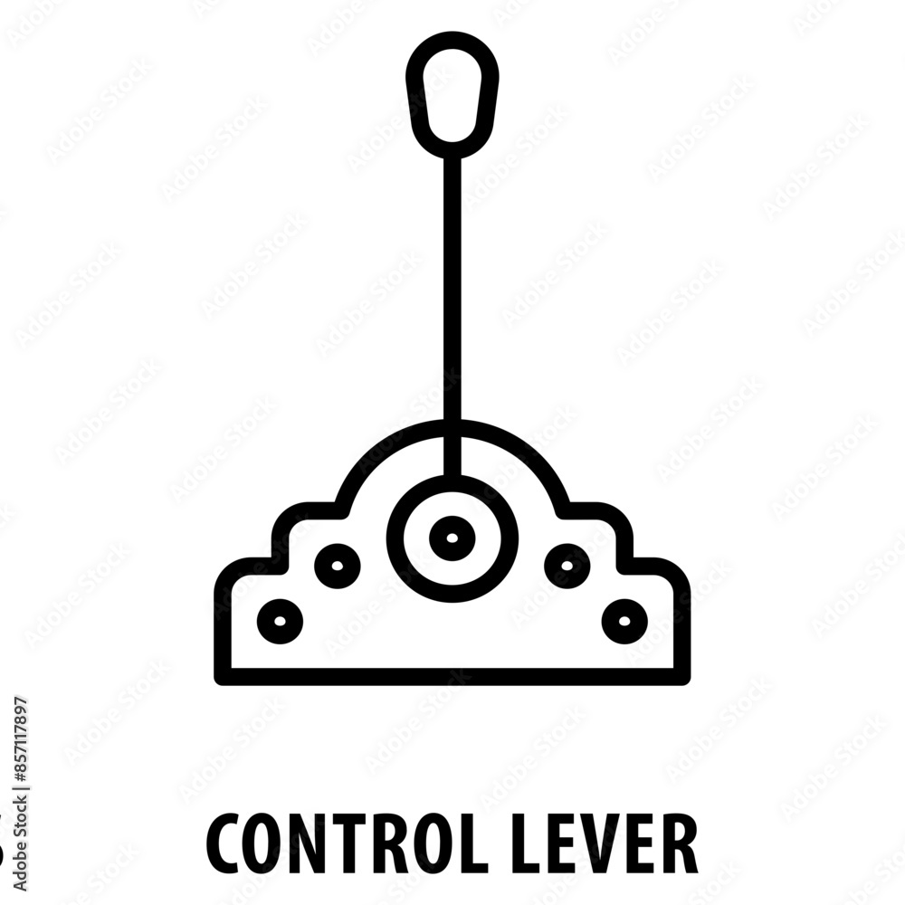 Poster control lever icon simple and easy to edit for your design elements