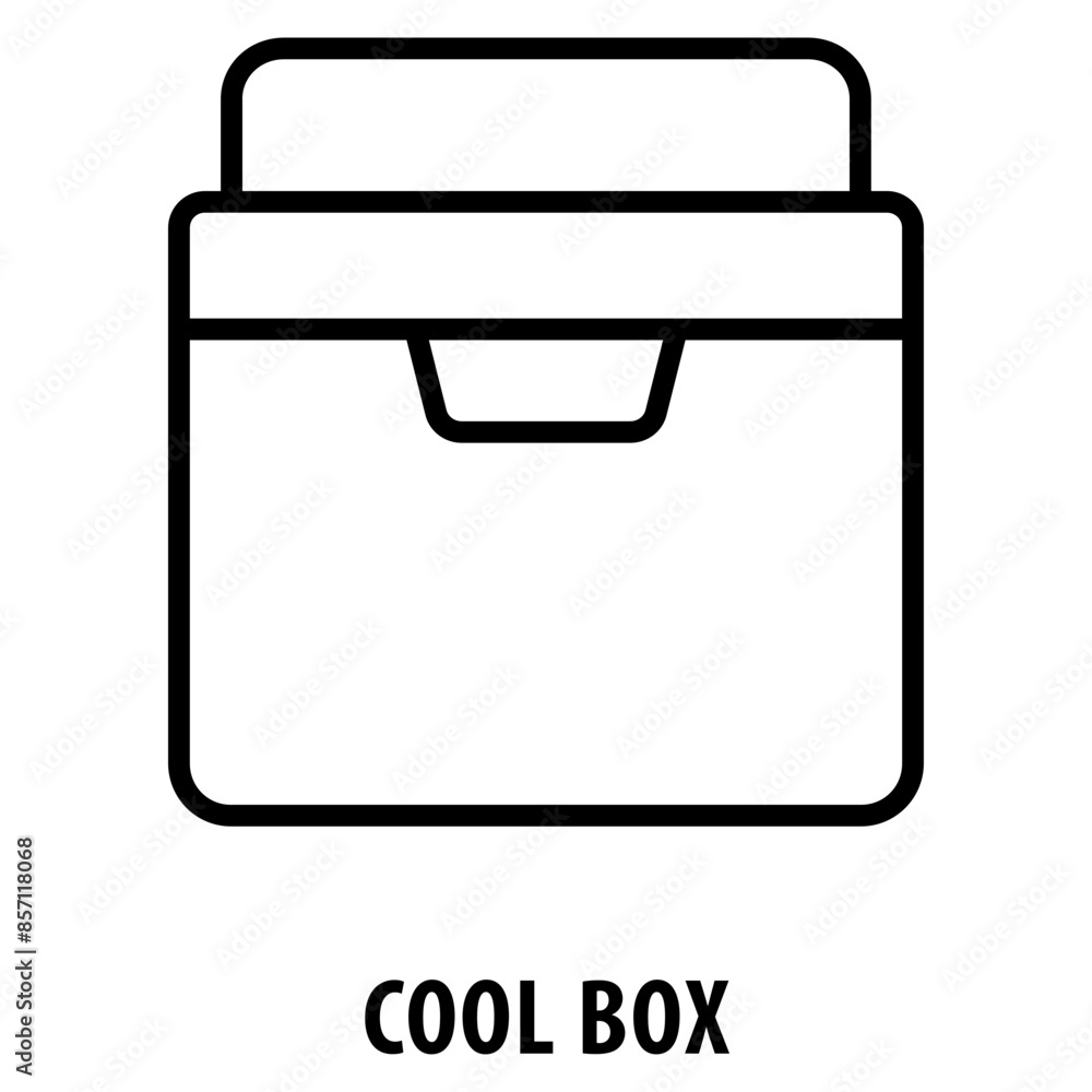 Poster cool box icon simple and easy to edit for your design elements
