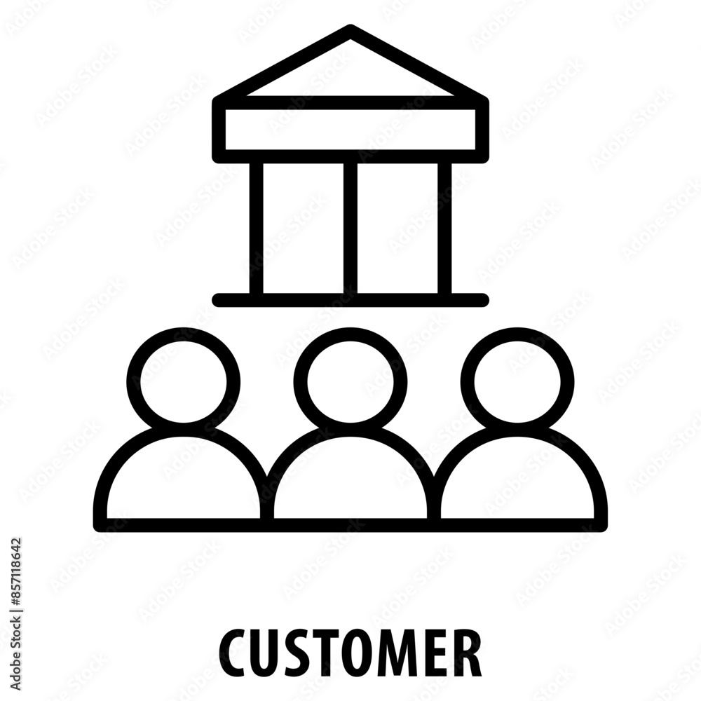 Poster customer icon simple and easy to edit for your design elements