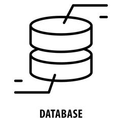 Database Icon simple and easy to edit for your design elements