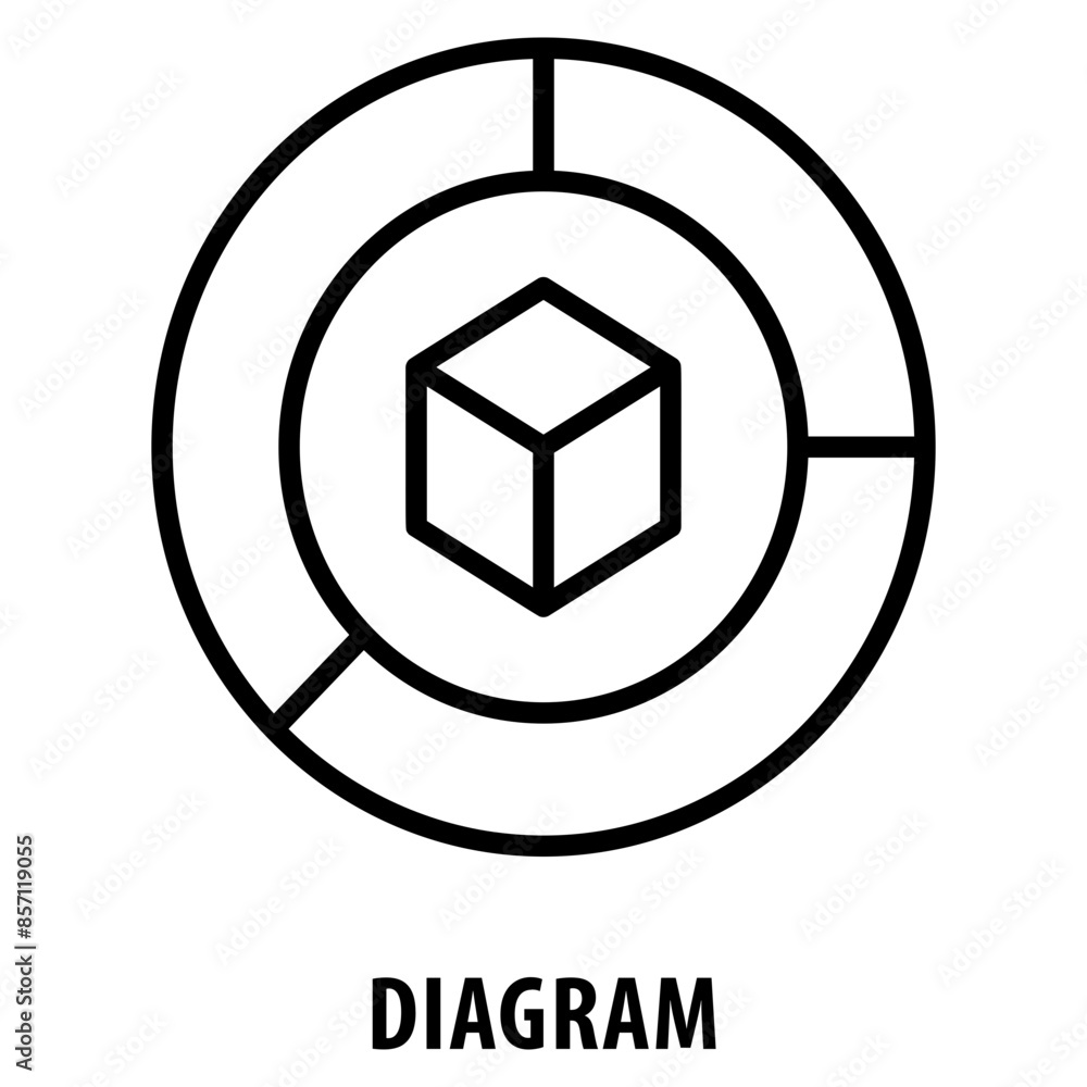 Aufkleber diagram icon simple and easy to edit for your design elements