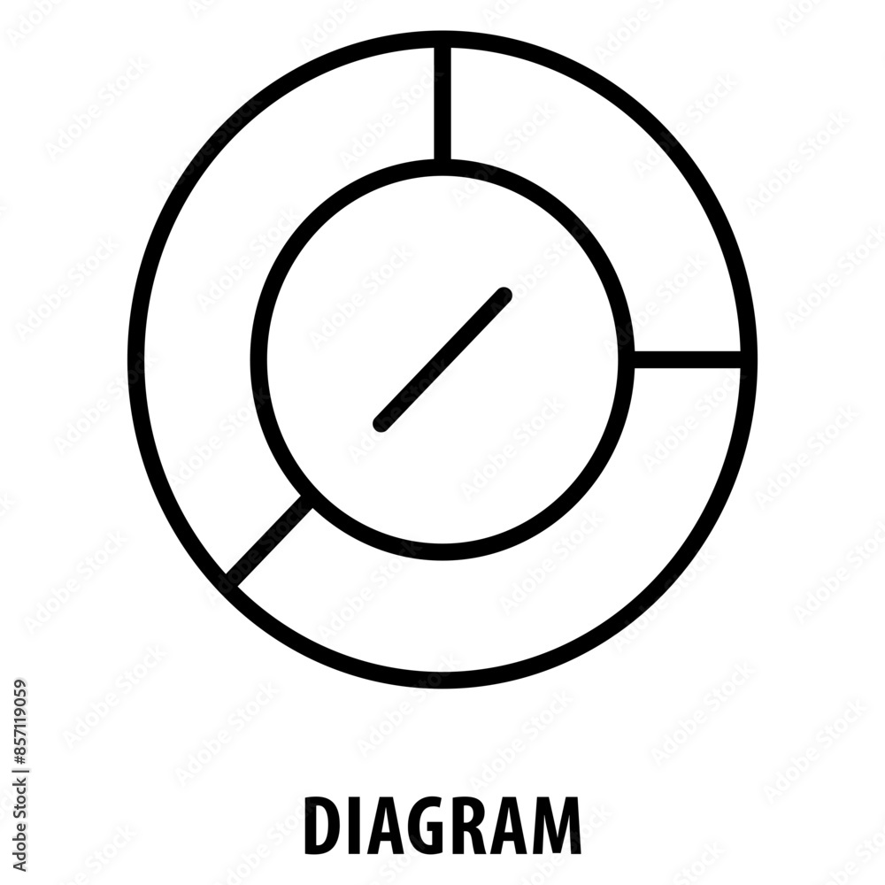 Poster diagram icon simple and easy to edit for your design elements