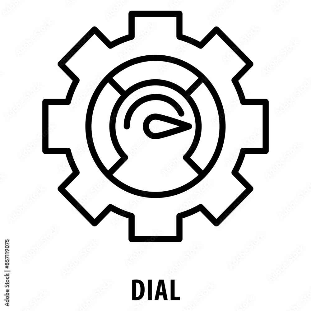 Poster dial icon simple and easy to edit for your design elements
