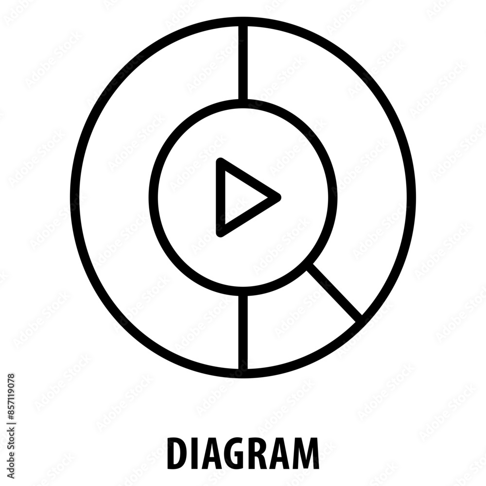 Poster diagram icon simple and easy to edit for your design elements