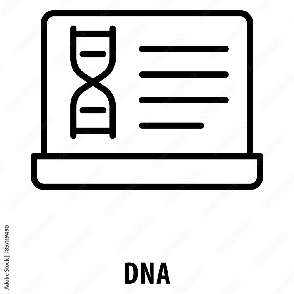 Poster dna icon simple and easy to edit for your design elements