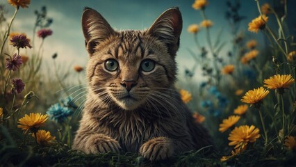 Obraz premium wallpaper cartoon animals