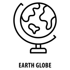 Earth Globe Icon simple and easy to edit for your design elements