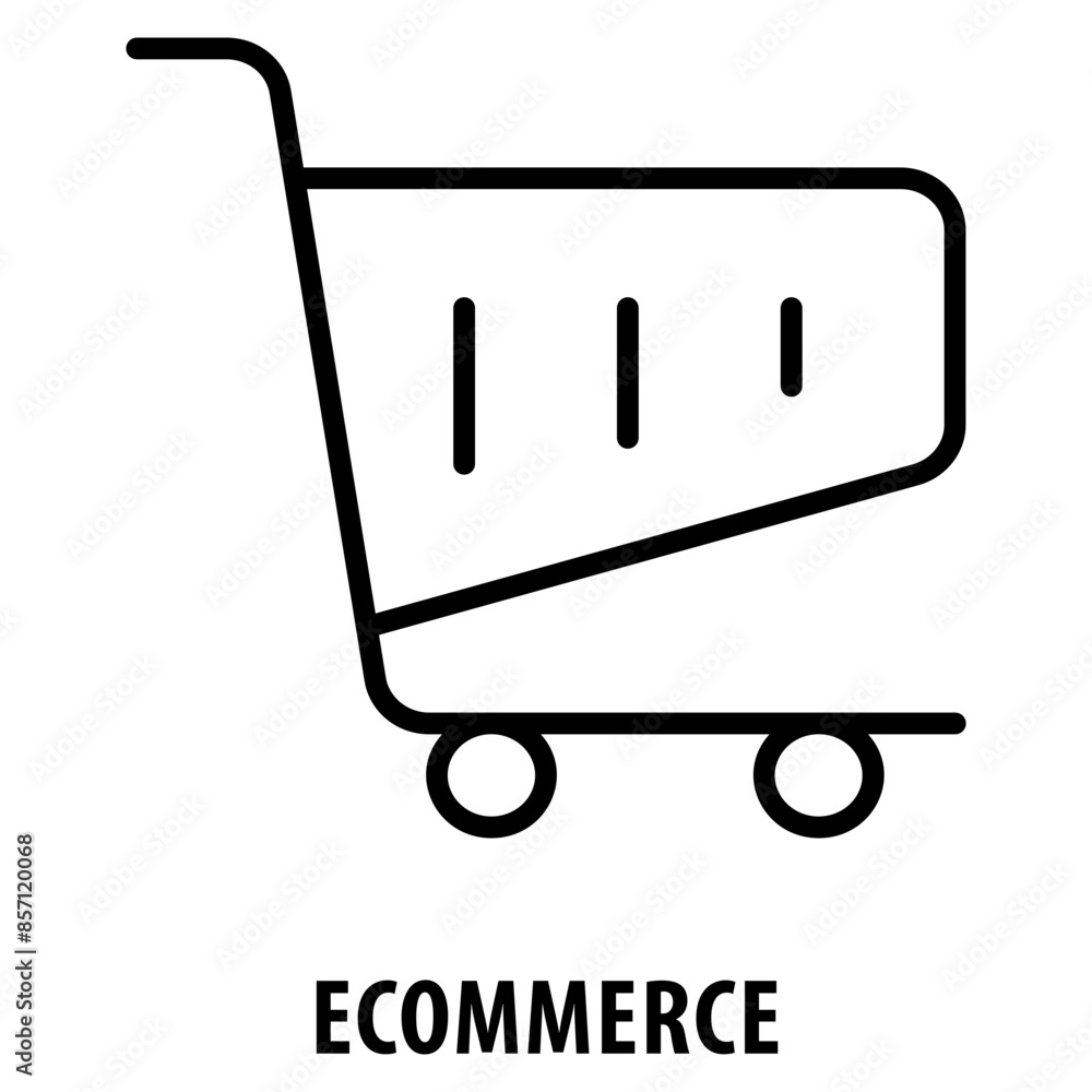 Poster ecommerce icon simple and easy to edit for your design elements