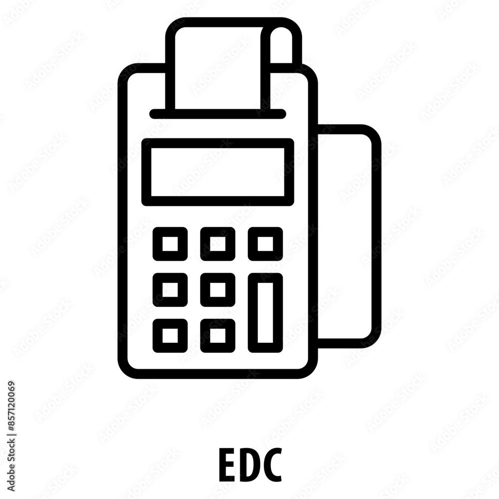 Poster edc icon simple and easy to edit for your design elements