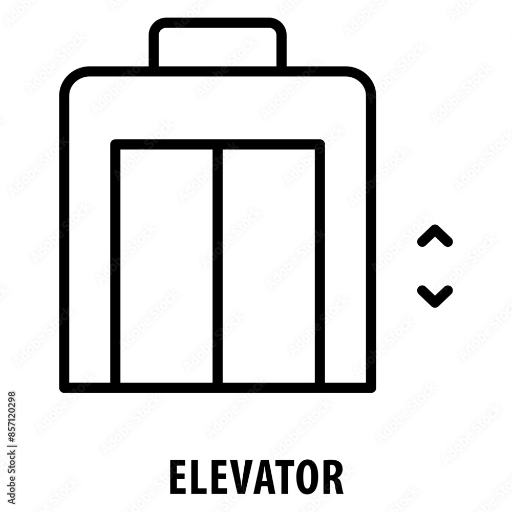 Poster elevator icon simple and easy to edit for your design elements