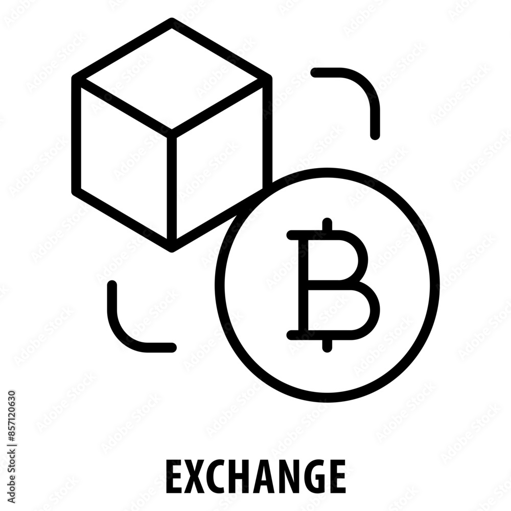 Poster exchange icon simple and easy to edit for your design elements