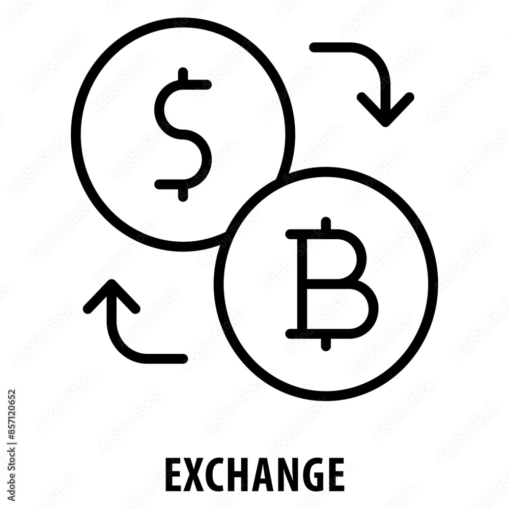 Poster exchange icon simple and easy to edit for your design elements