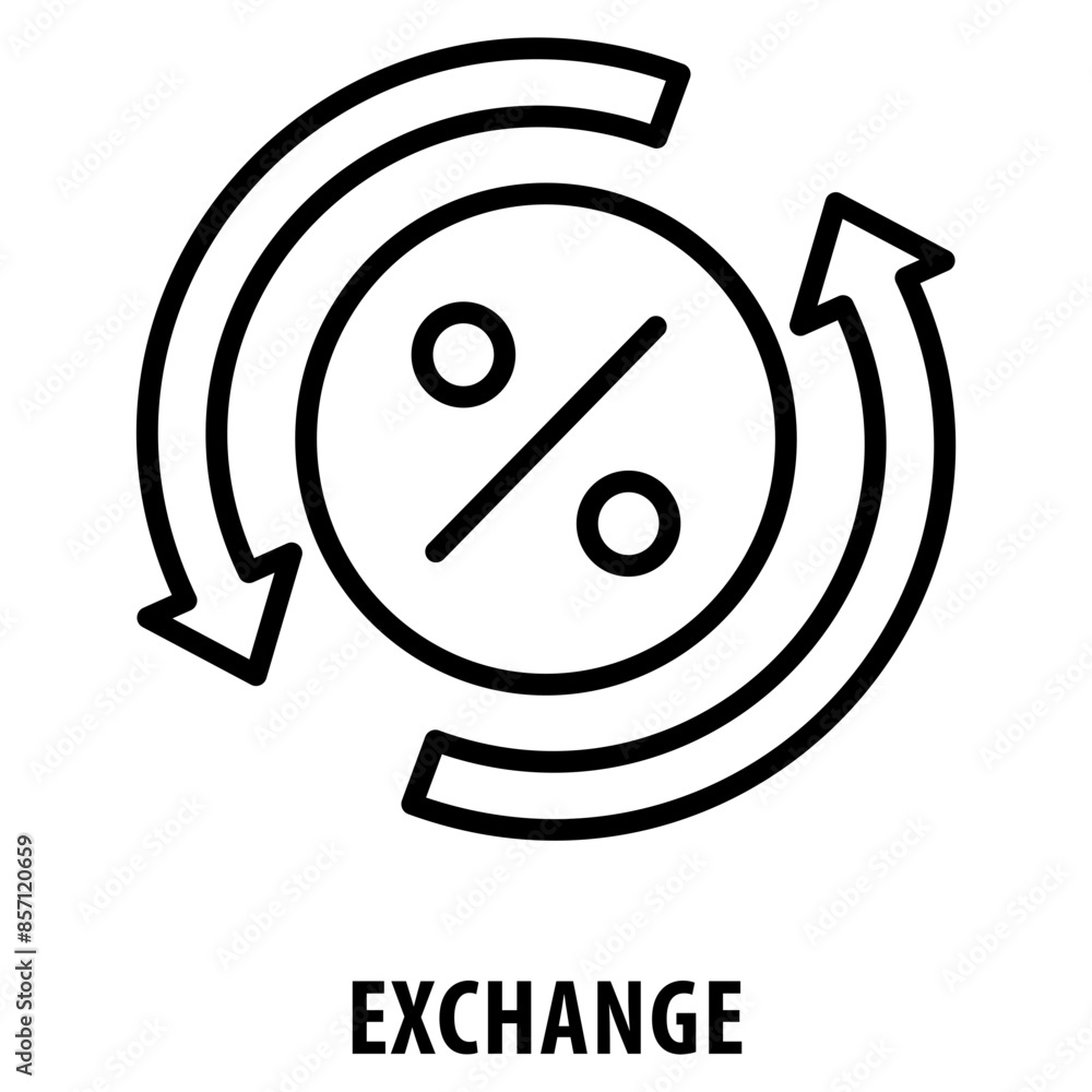 Poster exchange icon simple and easy to edit for your design elements