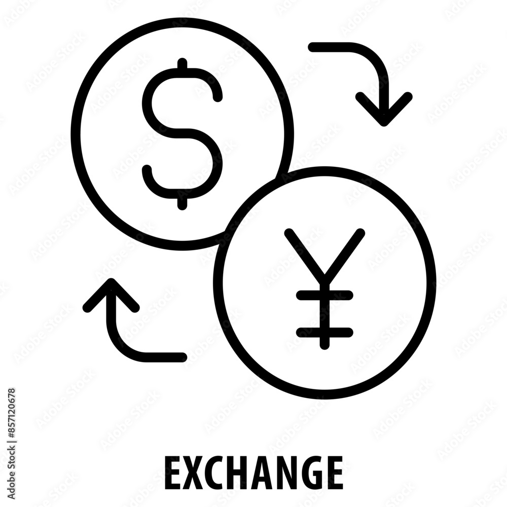 Poster exchange icon simple and easy to edit for your design elements