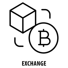 Exchange Icon simple and easy to edit for your design elements