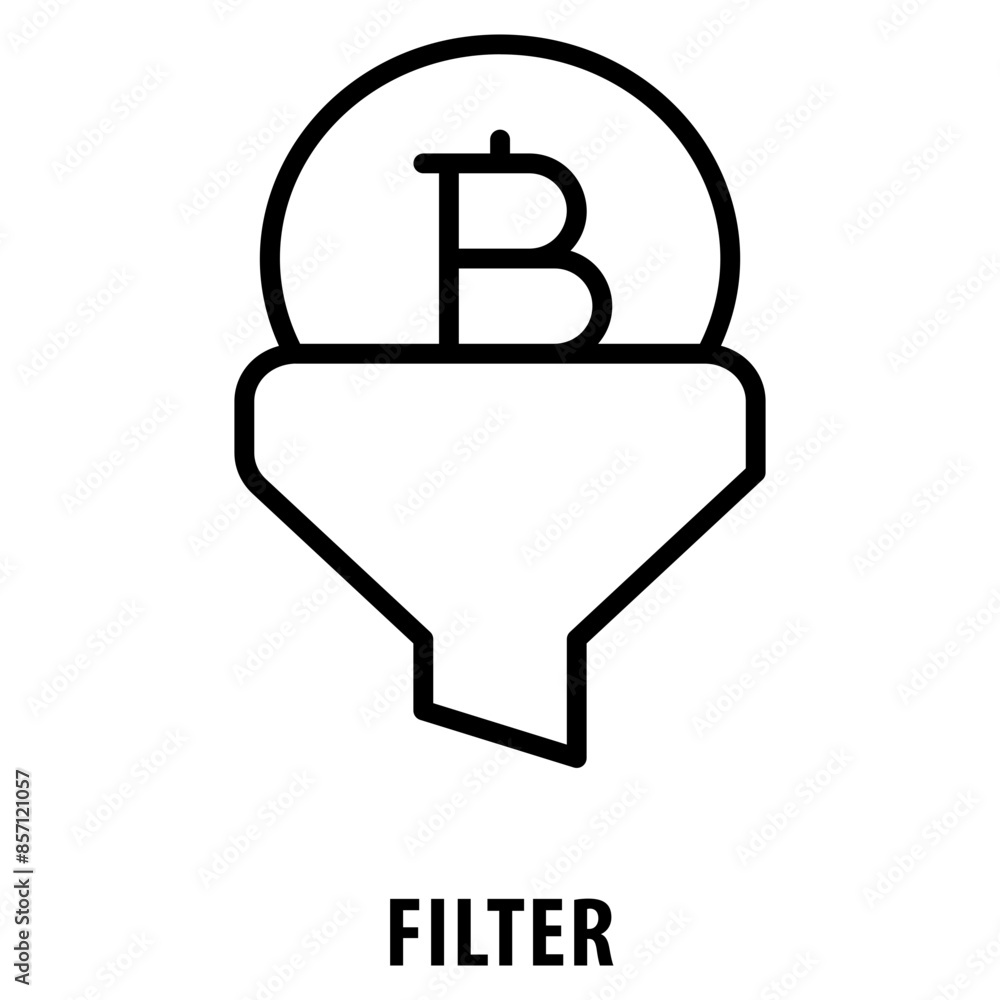 Poster filter icon simple and easy to edit for your design elements