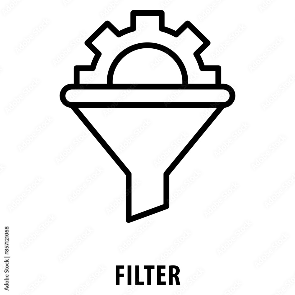 Poster filter icon simple and easy to edit for your design elements