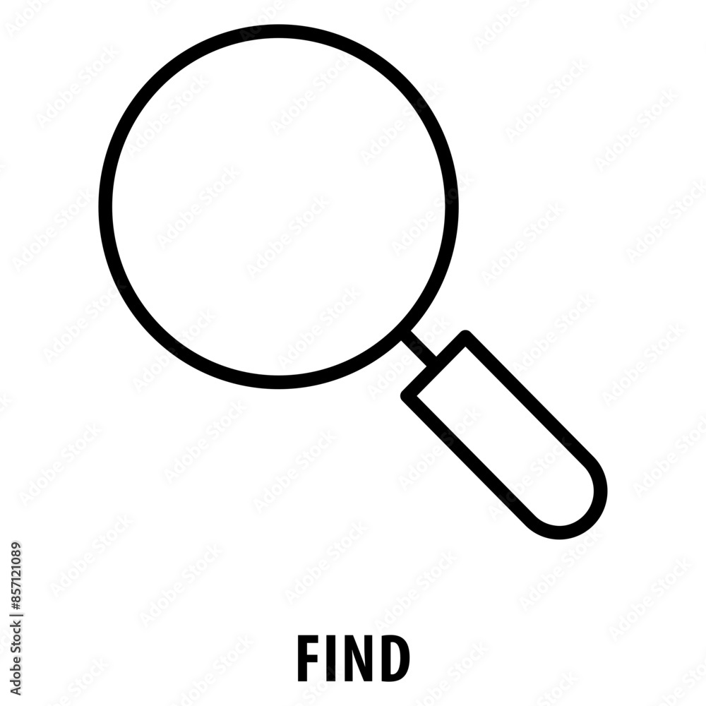 Poster find icon simple and easy to edit for your design elements