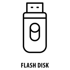 Flash disk Icon simple and easy to edit for your design elements