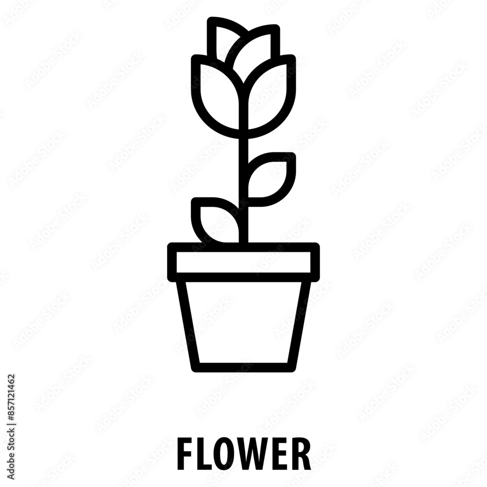 Poster flower icon simple and easy to edit for your design elements