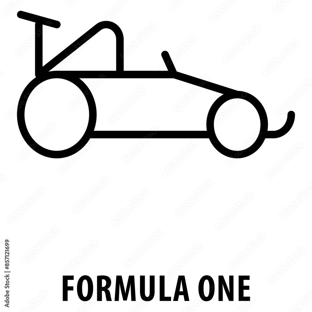 Poster formula one icon simple and easy to edit for your design elements