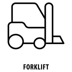 Forklift Icon simple and easy to edit for your design elements