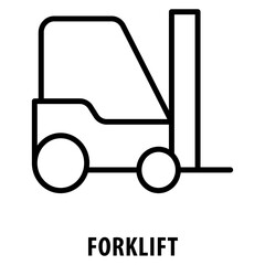 Forklift Icon simple and easy to edit for your design elements