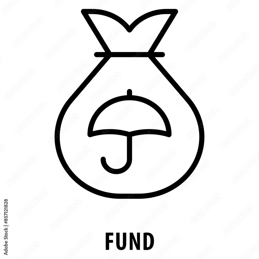 Poster fund icon simple and easy to edit for your design elements