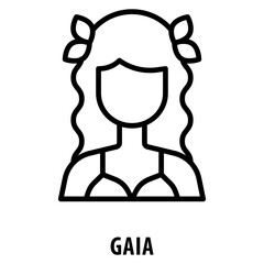 Gaia Icon simple and easy to edit for your design elements