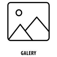 Galery Icon simple and easy to edit for your design elements