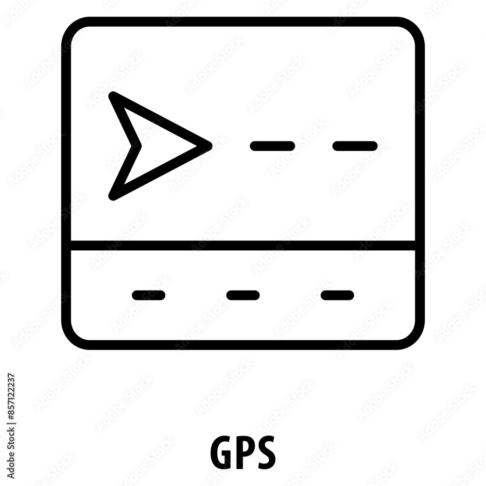 Poster gps icon simple and easy to edit for your design elements