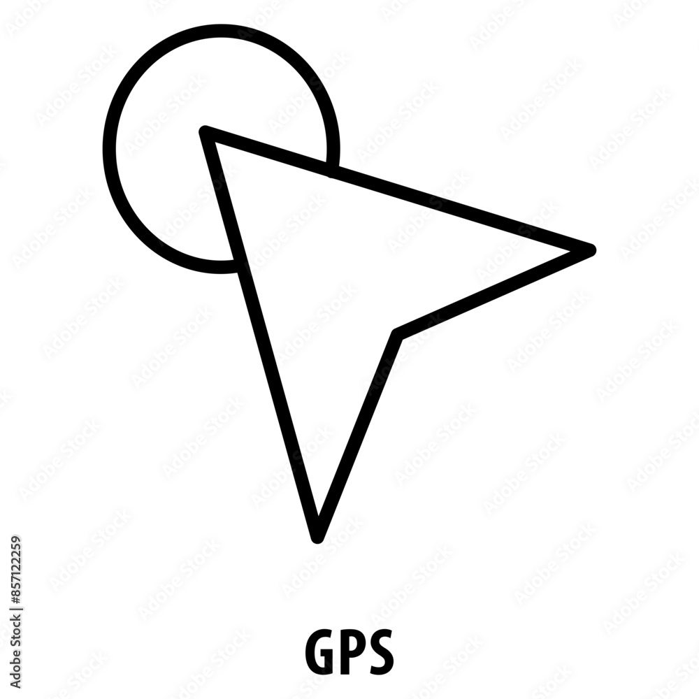 Poster gps icon simple and easy to edit for your design elements