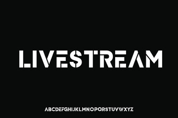 Obraz premium Display alphabet font vector design suitable for headline, poster, logo, magazine and more