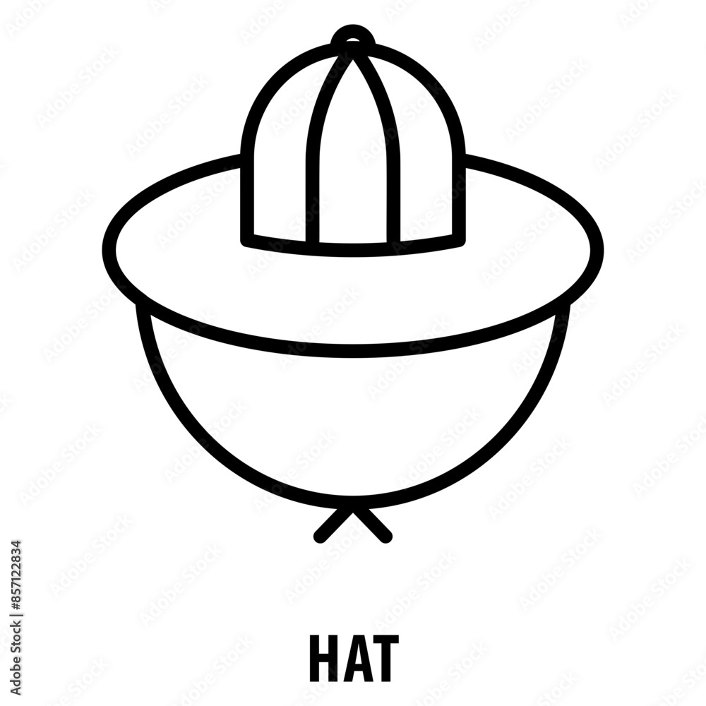 Poster hat icon simple and easy to edit for your design elements