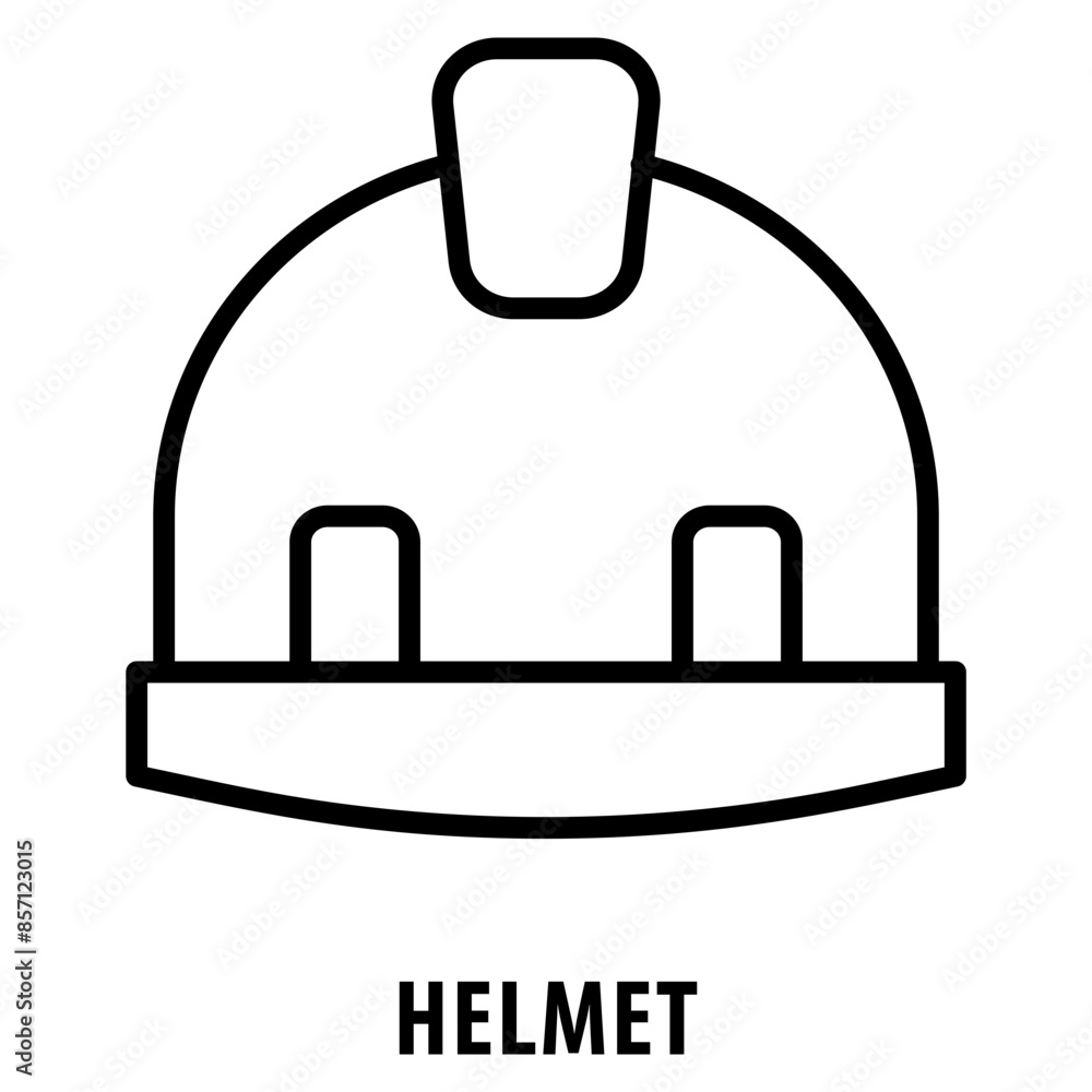 Poster helmet icon simple and easy to edit for your design elements